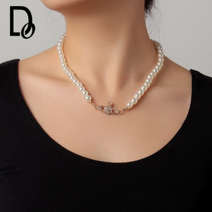 Elegant Female Collar Exquisite Crystal Planet Necklace New 2025