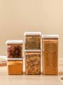 WORTHBUY Food Storage Container Spice Jar Set Kitchen Box Bulk Sealed Jar Refrigerator Transparent Storage Bottle Tea Tank. 