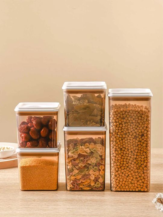 WORTHBUY%20Food%20Storage%20Container%20Spice%20Jar%20Set%20Kitchen%20Box%20Bulk%20Sealed%20Jar%20Refrigerator%20Transparent%20Storage%20Bottle%20Tea%20Tank%20-%20Image%202