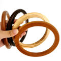 Bag Handle Bag Accessory Wooden Root Handle Wooden Circle Handle Environmental Round Handcrafted Wooden Handle.