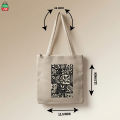 Tag Lifestyle Eco Friendly Fashionable Jute Tote Bag Shopping Bag/College/University Bag, Tote Bag, Jute Bag with Zipper.