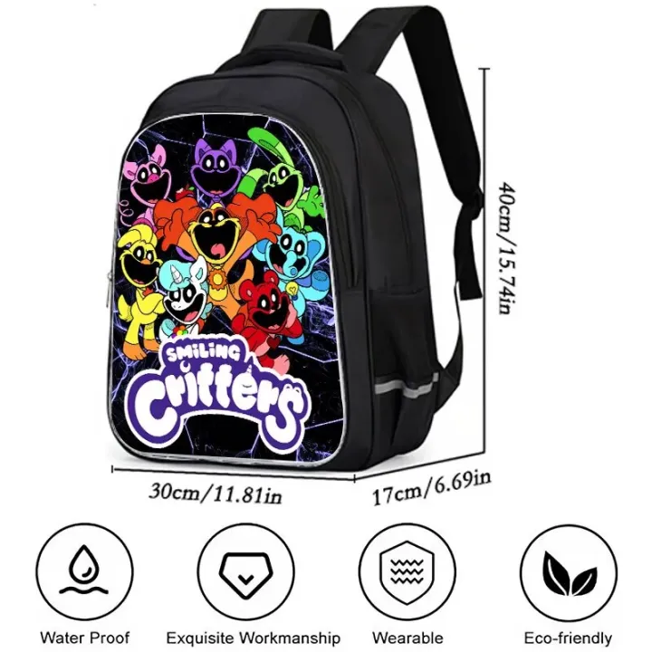 Smiling%20Critters%20Backpack%20for%20Child%20Cartoon%20School%20Bag%20For%20Boy%20Girls%20Double%20Main%20Zipper%20Pocket%20Large%20Capacity%20School%20Backpack%20-%20Image%202