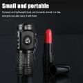 MINI Powerful LED Flashlight USB Rechargeable Strong Light Torch With Built in 18350 battery Portable Camping Fishing Lantern. 