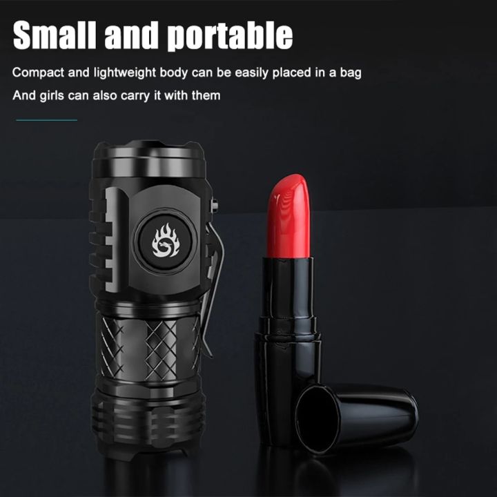 MINI%20Powerful%20LED%20Flashlight%20USB%20Rechargeable%20Strong%20Light%20Torch%20With%20Built%20in%2018350%20battery%20Portable%20Camping%20Fishing%20Lantern%20-%20Image%204
