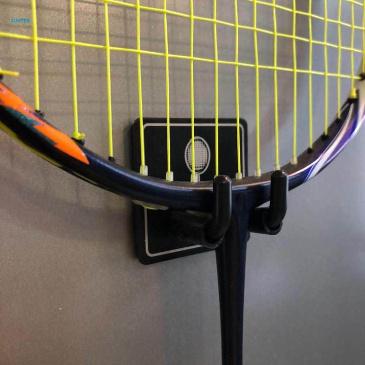 2x%20Wall%20Mounted%20Racket%20Rack%20Portable%20Wall%20Hook%20Metal%20Badminton%20Racket%20Hook%20-%20Image%203