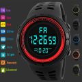 Fashion Electric Watch Large Screen Sports Multi-function Fashion Watch Men's and Women's Creative Sports Watch. 