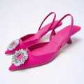 New Classical Fashion Ladies Famous Designer High Heels Girls Wear Resistant Comfortable Heeled Sandals.