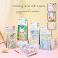FRANCESCO Gouache Graffiti Picture Book Pocket Drawing Book Artist Tool Set Graffiti Picture Book School Art Supplies With Paint and Brush Painting Supplies Blank Doodle Book Set.
