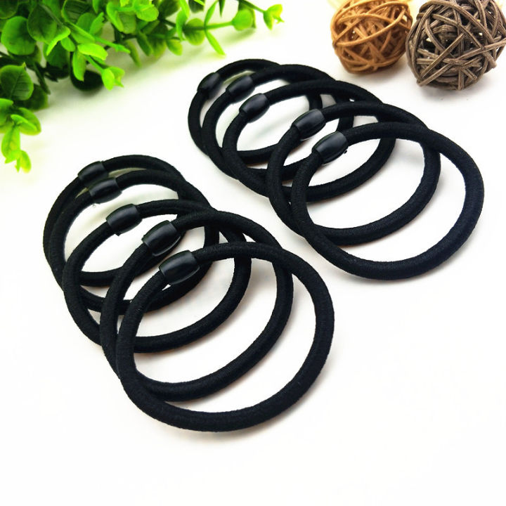 Korean%20Plain%20Black%20Hair%20Bands%20%20Black%20Hair%20Rubber%20Bands%20Small%20High%20Elastic%20Nylon%20Seamless%20Hairband%20-%20Image%208