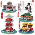 The ancient style building of the national tide, the Hanshan Temple, the Shaolin Temple, and the Furong Garden are compatible with Lego children's puzzles and assemble small bricks. 