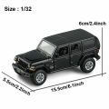 1:32 Jeep Wrangler Sahara Die-Cast Vehicles Alloy Model Car Toys For Gift Collection.