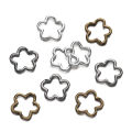 St. kunkka 10Pcs Alloy Bead Frame Retro Flower-Shaped Bead Frame for DIY Jewelry Accessories.