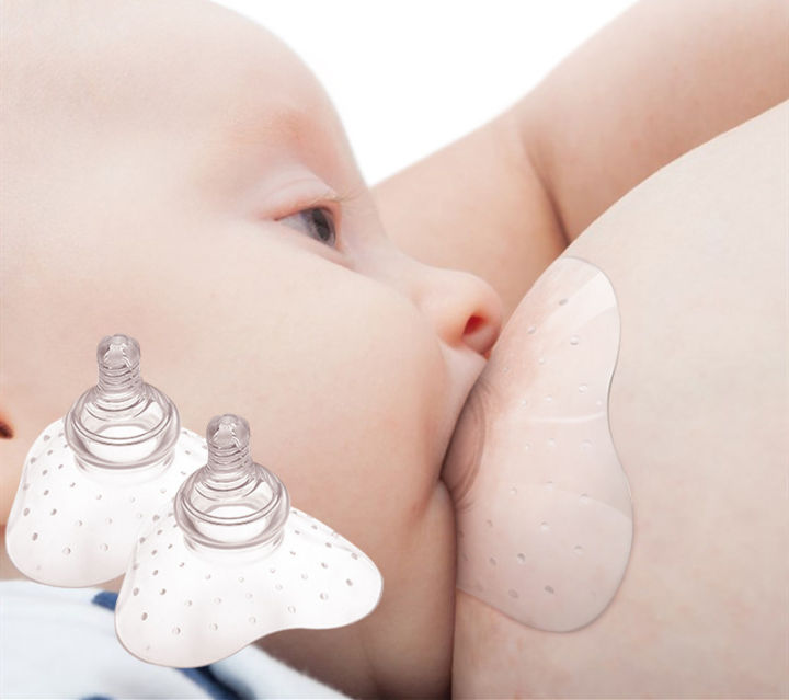 2 Piece Nipple Shield with Carrying Box BreastFeeding Nipple 1box