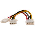 Molex Power Supply Y Splitter 1 Male to 2 Female Extension Cable. 