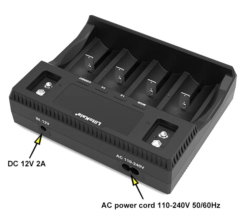 LiitoKala Lii-S12 Lii-D4XL 12-Slot 18650 LCD Battery Charger For