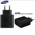 Sansung 45W PD Super Fast 2 Pin Charger 2.0 with Type C Data Cable from Type C.