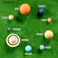 JIN 9PCS Simulation Solar System Earth Planet Model Figures Teaching Science Toy JIN. 