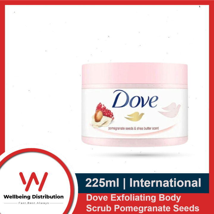 Dove Exfoliating Body Scrub Pomegranate Seeds 225ml (International)