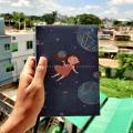 Little Girl Dotted Notebook (7.9 inch*5.4 inch/A5 size). 