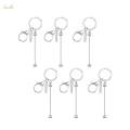 Beadable Keychain Bars Students Gift Jewelry Making Durable.