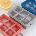Six Grids Silicone Ice Cube Maker Mold with Lids Mini Ice Cubes Square Mold Ice Maker Kitchen Tools Accessories for Cold Drinks.