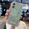 Phone Case For OPPO A17 Back Cover Shiny Ring Case Glitter Soft Transparent Hello Kitty Cases for OPPO A17 Back Cover Stars Moon Girls.