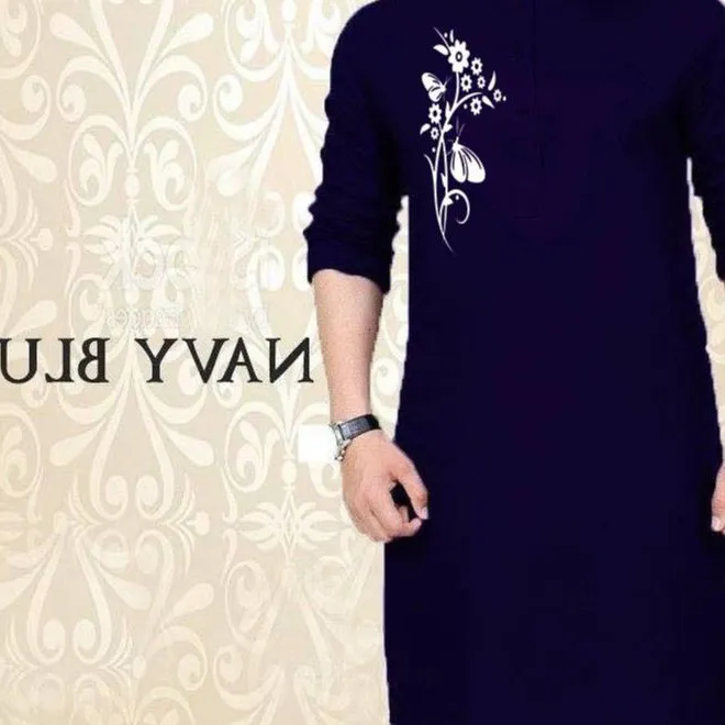 New%20Stylish%20Special%20Panjabi%20for%20Men%20-%20Navy%20Blue%20-%20Image%203