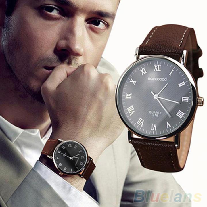 Men's%20Watch%20Roman%20Numerals%20Dial%20Faux%20Leather%20Band%20Quartz%20Analog%20Business%20Wrist%20Watch%20Zegarek%20Meski%20%D1%87%D0%B0%D1%81%D1%8B%20%D0%BC%D1%83%D0%B6%D1%81%D0%BA%D0%B8%D0%B5%20%D0%BD%D0%B0%D1%80%D1%83%D1%87%D0%BD%D1%8B%D0%B5%20Relogio%20-%20Image%203