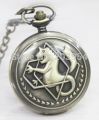 Steel Tone Anime Fullmetal Alchemist Pocket Watch 1pcs/lot 3 Color Cosplay Edward Elric with Chain Boys Gift Wholesale. 