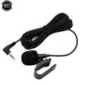 Car Audio Microphone 3.5mm Clip Jack Plug Mic Stereo Mini Wired External Microphone For Auto DVD 3m Long Professionals.
