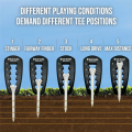 2PCS Golf Tee Height Tool Precision Tee Height Setter forConsistent Swings Easy-To-Use Golf Training Aid.