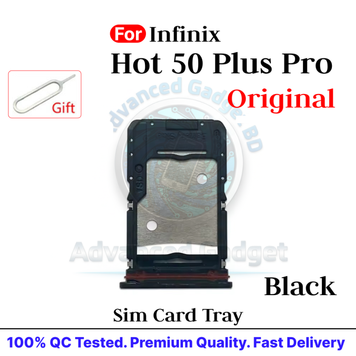 For%20Infinix%20Hot%2050%20Plus%20Pro%20SIM%20Card%20Tray%20Holder%20with%20Sim%20Ejector%20Pin%20Replacement%20Parts%20-%20Image%202