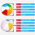 Fun Party Toy Big Inflatable Beach Ball 30cm 40cm Rainbow Beach Ball Six Colours Colourful Inflatable Pool Ball Kids. 