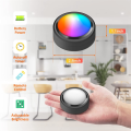 16 Colors RGB LED Puck Lights with Remote Under Cabinet Lights Wireless for Closet,Bedroom. 