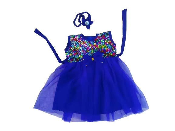 New%20Baby%20Girls%20Fashionable%20Premium%20Quality%20Beautiful%20Party%20Dress%20With%20Belt%20-%20Image%204