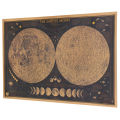 TIE LER Large Vintage Retro Paper Earth Moon World Map Poster Wall Chart 
 brave. 