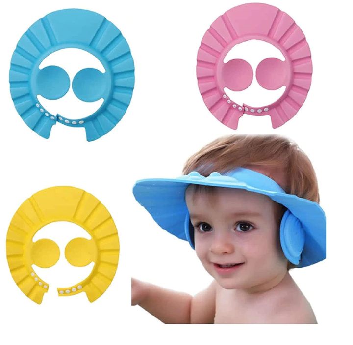 Baby,%20Kids,%20Children%20Shower%20Cap%20Soft%20Adjustable%20Baby%20Bath%20Head%20Cap%20Visor%20for%20Hair%20Washing%20Shower%20Protection%20Bath%20Cap%20Random%20Color%20(1Pcs)%20-%20Image%203