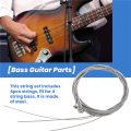 4 Pcs Stainless Steel Bass Strings Bass Guitar Parts Accessories. 