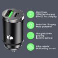 100W Mini Car Charger USB Type C Car Phone Charger Fast Charging for IPhone Quick Charge Adapter for Xiaomi Samsung Huawei. 