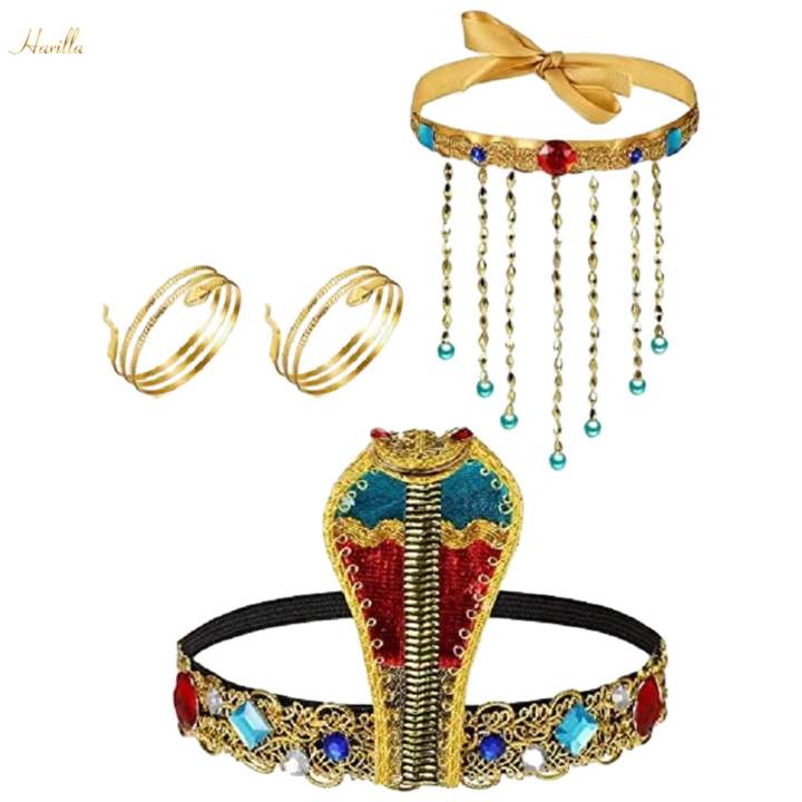 4x%20Women's%20Costume%20Accessories%20Snake%20Shaped%20Headdress%20Dress%20up%20for%20Carnival%20Cosplay%20-%20Image%202