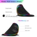 Delux M618 PLUS Ergonomics Vertical Gaming Mouse 6 Buttons 4000 DPI RGB Wired/Wireless Right Hand Mice For PC Laptop Computer. 