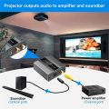 Navceker 96KHz Analog to Digital Audio Converter With RCA 3.5mm Jack Stereo to Optical Toslink SPDIF Coaxial Adapter for TV PS3. 