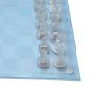 Glass Chess Game Elegant Classic Strategy Game for Festival Gift Interaction. 