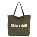 Casual ins style large-capacity canvas tote bag women's 2023 new fashion and versatile Korean hand-held shoulder bag.