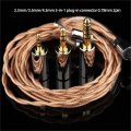 EPZ K5 1DD+4BA Monitor IEM Earphone Wired HIFI In Ear Earbuds Three-In-One 0.78 2 Pin Single Crystal Copper Upgrade Cable. 