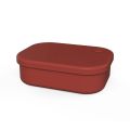 Portable Lunch Container With Dividers Silicone Bento Boxes Lunch Container Leak-Proof Lunch Container BPA-Free Dishwasher Safe. 