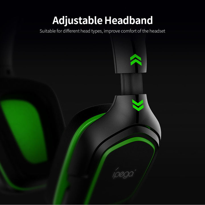 iPega%20PG-R006%20Gaming%20Headset%20with%20High%20Sensitive%20Microphone%20Replacement%20for%20PC%20Switch%20PS4%20CellPhone%20Black+Green%20-%20Image%205