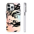 Demon Slayer Anime Cool For Apple iPhone 15 14 13 12 11 Pro Max 8 7 XR X XS Plus Laser Gradient Silicone Soft Phone Case.
