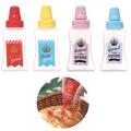 2 Pcs Portable Small Sauce Container Seasoning Storage Bottle Jar Accessories Salad Container Bento Box Jar Sauce Squeeze Bottle Mini Tomato Ketchup Bottle.
