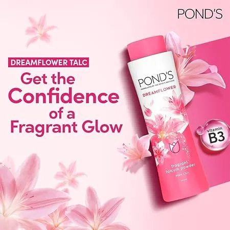 POND'S%20Dream%20Flower%20Fragrant%20Talc%20Powder%20with%20Vitamin%20B3%20-%20100gm%20-%20Image%206